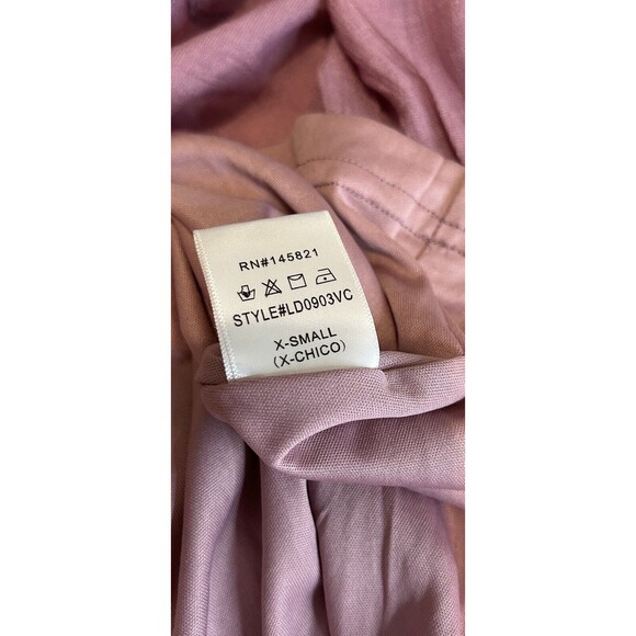 NWT  Listicle Ruffle Mauve Woven Rayon  Halter Neck Pocket Tiered Dress XS - Picture 11 of 13